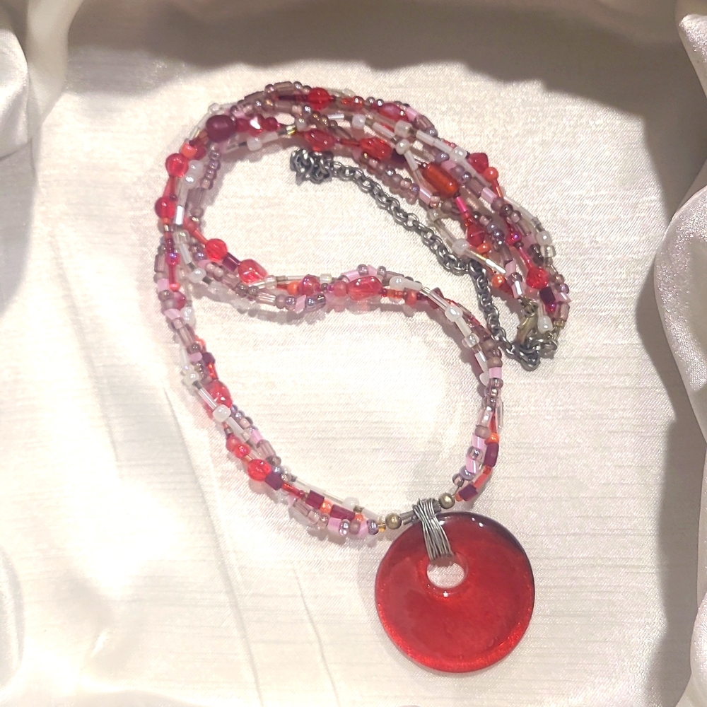 Red Pendant Necklace